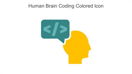 Human Brain Coding Colored Icon In Powerpoint Pptx Png And Editable Eps Format