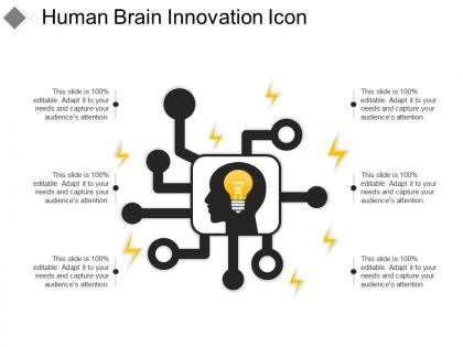 Human brain innovation icon