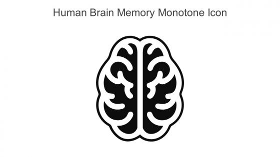 Human Brain Memory Monotone Icon In Powerpoint Pptx Png And Editable Eps Format