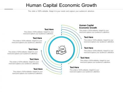 Human capital economic growth ppt powerpoint presentation summary ideas cpb