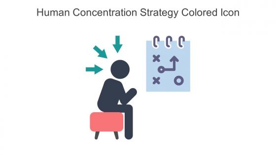 Human Concentration Strategy Colored Icon In Powerpoint Pptx Png And Editable Eps Format