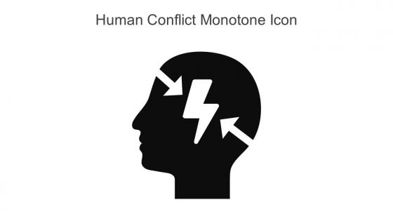 Human Conflict Monotone Icon In Powerpoint Pptx Png And Editable Eps Format
