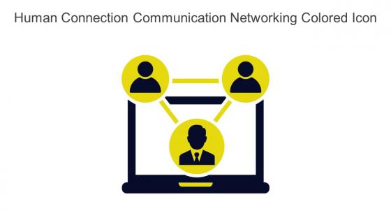 Human Connection Communication Networking Colored Icon In Powerpoint Pptx Png And Editable Eps Format