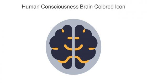Human Consciousness Brain Colored Icon In Powerpoint Pptx Png And Editable Eps Format