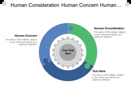 Human consideration human concern human achievement human development