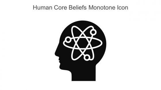 Human Core Beliefs Monotone Icon In Powerpoint Pptx Png And Editable Eps Format