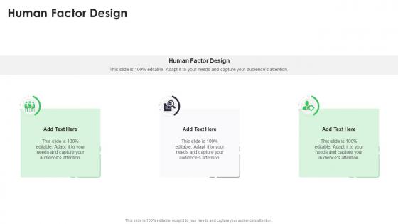 Human Factor Design In Powerpoint And Google Slides Cpb