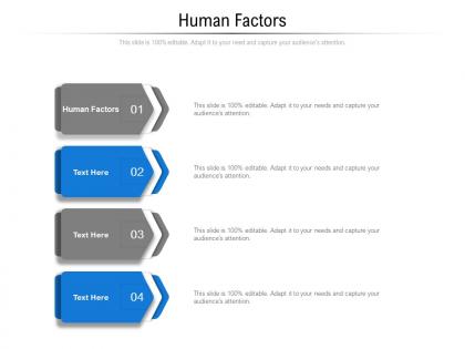 Human factors ppt powerpoint presentation icon sample cpb