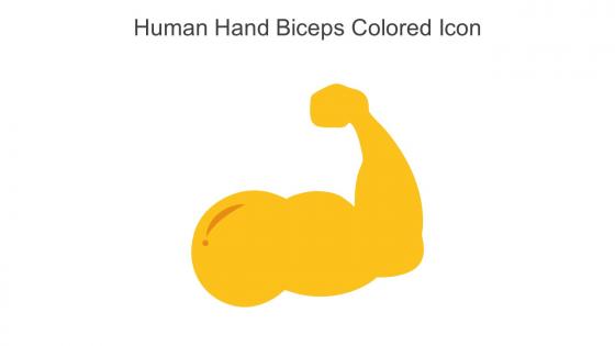 Human Hand Biceps Colored Icon In Powerpoint Pptx Png And Editable Eps Format