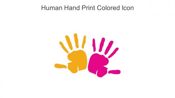 Human Hand Print Colored Icon In Powerpoint Pptx Png And Editable Eps Format