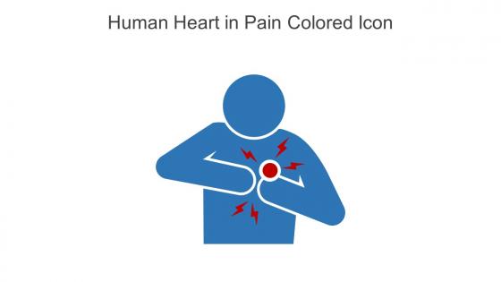 Human Heart In Pain Colored Icon In Powerpoint Pptx Png And Editable Eps Format