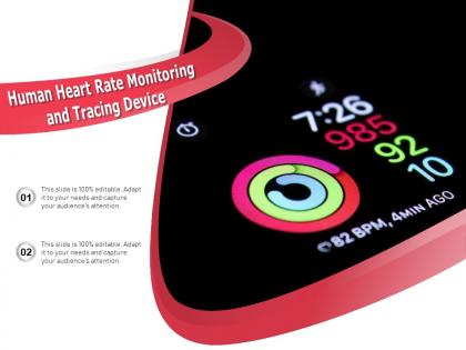 Human heart rate monitoring and tracing device