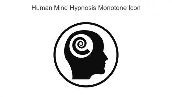 Human Mind Hypnosis Monotone Icon In Powerpoint Pptx Png And Editable Eps Format