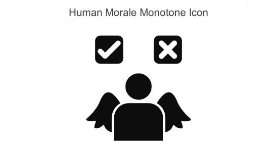 Human Morale Monotone Icon In Powerpoint Pptx Png And Editable Eps Format