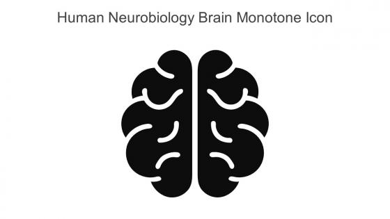 Human Neurobiology Brain Monotone Icon In Powerpoint Pptx Png And Editable Eps Format