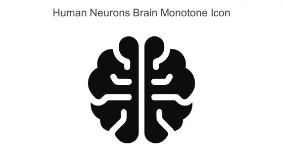 Human Neurons Brain Monotone Icon In Powerpoint Pptx Png And Editable Eps Format