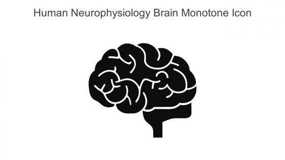 Human Neurophysiology Brain Monotone Icon In Powerpoint Pptx Png And Editable Eps Format