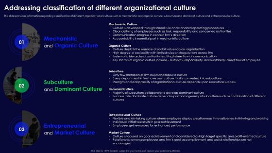 Human Organizational Behavior Addressing Classification Of Different Organizational Culture