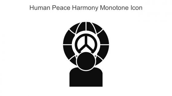 Human Peace Harmony Monotone Icon In Powerpoint Pptx Png And Editable Eps Format