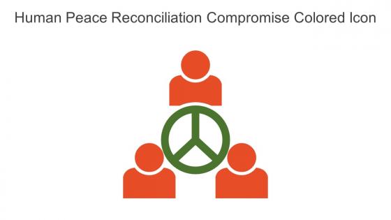 Human Peace Reconciliation Compromise Colored Icon In Powerpoint Pptx Png And Editable Eps Format