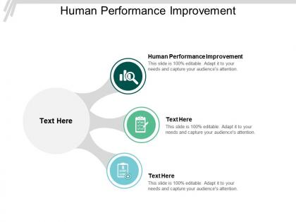 Human performance improvement ppt powerpoint presentation slides display cpb