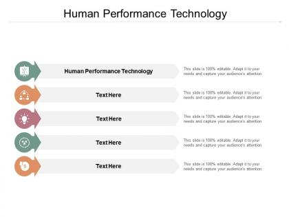 Human performance technology ppt powerpoint presentation professional graphics design cpb