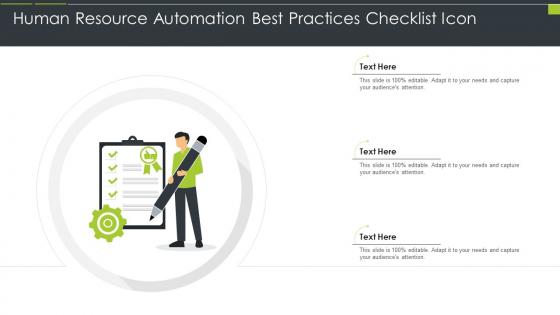 Human Resource Automation Best Practices Checklist Icon