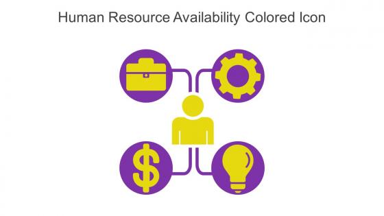 Human Resource Availability Colored Icon In Powerpoint Pptx Png And Editable Eps Format