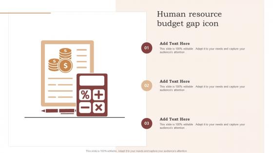 Human Resource Budget Gap Icon
