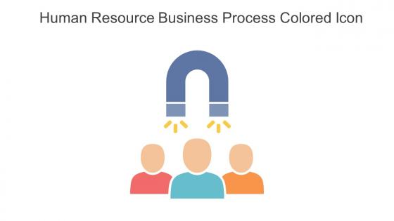 Human Resource Business Process Colored Icon In Powerpoint Pptx Png And Editable Eps Format