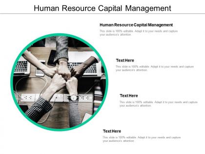 Human resource capital management ppt powerpoint presentation summary brochure cpb