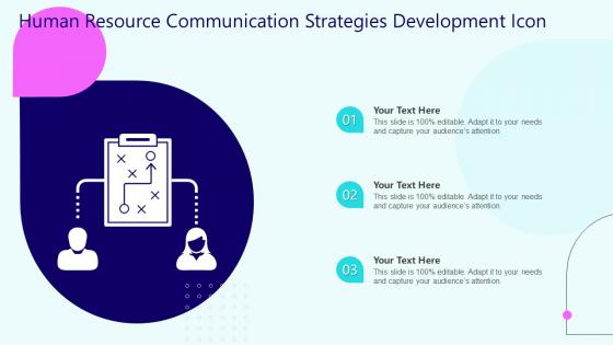 Human Resource Communication Strategies Development Icon