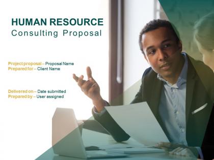 Human resource consulting proposal powerpoint presentation slides