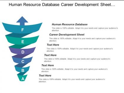 Human resource database career development sheet materials database
