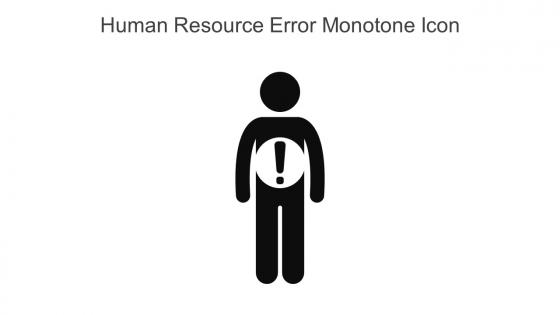 Human Resource Error Monotone Icon In Powerpoint Pptx Png And Editable Eps Format