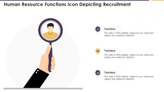 Human Resource Functions Icon Depicting Recruitment