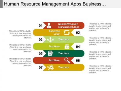 Human resource management apps business logo employees satisfaction