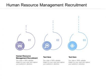 Human resource management recruitment ppt powerpoint presentation model portfolio cpb