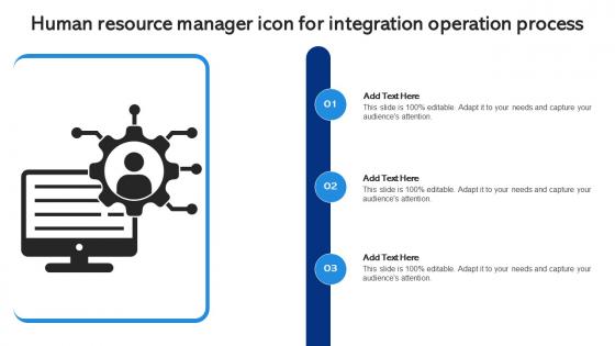 Human Resource Manager Icon For Integration Operation Process