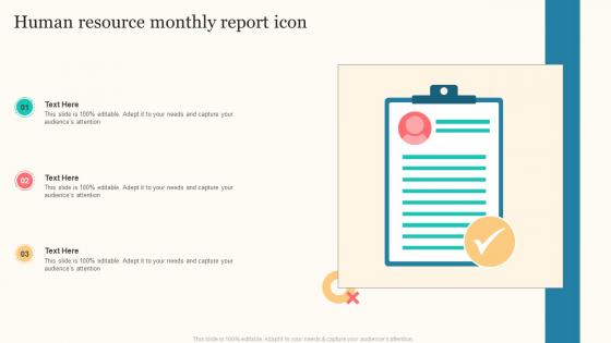 Human Resource Monthly Report Icon