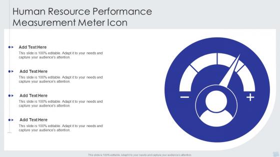 Human Resource Performance Measurement Meter Icon