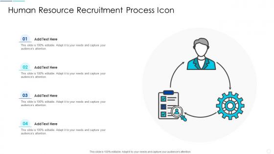 Human Resource Recruitment Process Icon