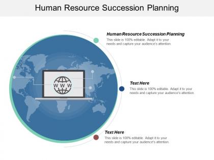 Human resource succession planning ppt powerpoint presentation gallery slide portrait cpb