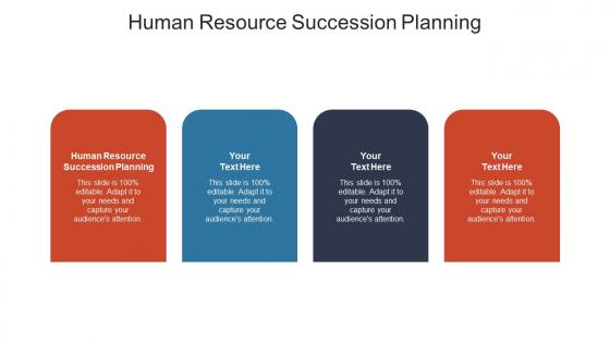 Human resource succession planning ppt powerpoint presentation styles visual aids cpb