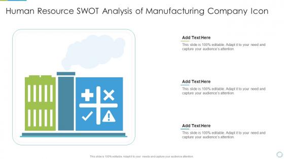 Human Resource SWOT Analysis Of Manufacturing Company Icon
