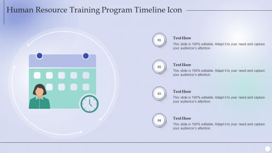 Human Resource Training Program Timeline Icon