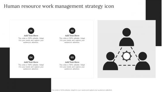 Human Resource Work Management Strategy Icon