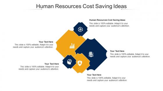 Human Resources Cost Saving Ideas Ppt Powerpoint Presentation Outline Slide Cpb