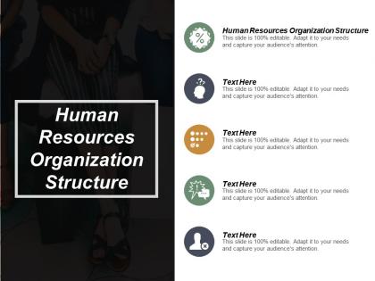 Human resources organization structure ppt powerpoint presentation portfolio show cpb