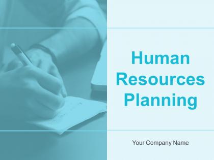 Human Resources Planning Powerpoint Presentation Slides